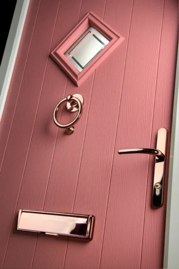 Solidor's stunning new Champagne Blush Door with Rose Gold Hardware